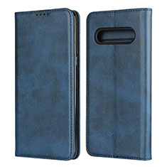 Custodia Portafoglio In Pelle Cover con Supporto L02 per LG V60 ThinQ 5G Blu