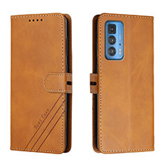 Custodia Portafoglio In Pelle Cover con Supporto L02 per Motorola Moto Edge S Pro 5G Arancione