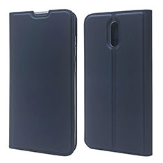 Custodia Portafoglio In Pelle Cover con Supporto L02 per Nokia 2.3 Blu