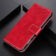 Custodia Portafoglio In Pelle Cover con Supporto L02 per Oppo Reno4 F Rosso