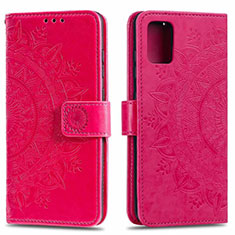 Custodia Portafoglio In Pelle Cover con Supporto L02 per Samsung Galaxy A71 4G A715 Rosa Caldo
