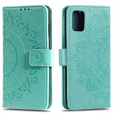 Custodia Portafoglio In Pelle Cover con Supporto L02 per Samsung Galaxy A71 4G A715 Verde