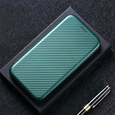 Custodia Portafoglio In Pelle Cover con Supporto L02 per Samsung Galaxy M31s Verde
