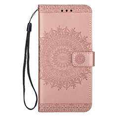 Custodia Portafoglio In Pelle Cover con Supporto L02 per Samsung Galaxy S20 5G Oro Rosa