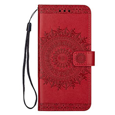 Custodia Portafoglio In Pelle Cover con Supporto L02 per Samsung Galaxy S20 Rosso