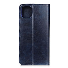 Custodia Portafoglio In Pelle Cover con Supporto L02 per Xiaomi Mi 10 Lite Blu