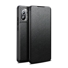 Custodia Portafoglio In Pelle Cover con Supporto L02 per Xiaomi Mi 11 5G Nero