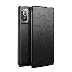 Custodia Portafoglio In Pelle Cover con Supporto L02 per Xiaomi Mi 11 Lite 4G Nero