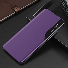 Custodia Portafoglio In Pelle Cover con Supporto L02 per Xiaomi Mi 12 5G Viola