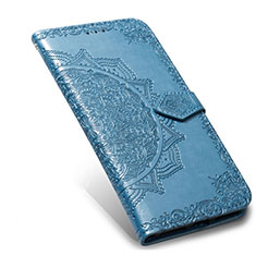 Custodia Portafoglio In Pelle Cover con Supporto L02 per Xiaomi Mi Note 10 Lite Cielo Blu