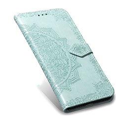 Custodia Portafoglio In Pelle Cover con Supporto L02 per Xiaomi Mi Note 10 Lite Verde