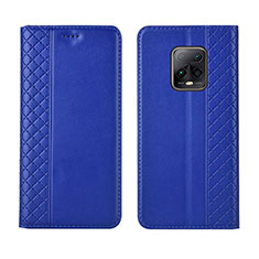 Custodia Portafoglio In Pelle Cover con Supporto L02 per Xiaomi Redmi 10X 5G Blu