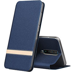 Custodia Portafoglio In Pelle Cover con Supporto L02 per Xiaomi Redmi K30 4G Blu