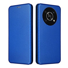 Custodia Portafoglio In Pelle Cover con Supporto L02Z per Huawei Honor Magic4 Lite 5G Blu