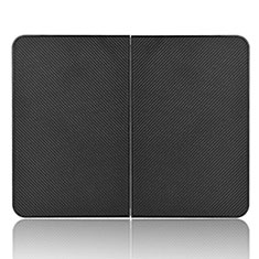Custodia Portafoglio In Pelle Cover con Supporto L02Z per Microsoft Surface Duo Nero