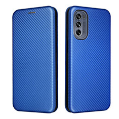 Custodia Portafoglio In Pelle Cover con Supporto L02Z per Motorola Moto G62 5G Blu