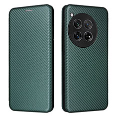 Custodia Portafoglio In Pelle Cover con Supporto L02Z per OnePlus 12 5G Verde