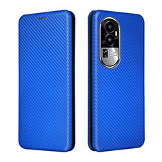 Custodia Portafoglio In Pelle Cover con Supporto L02Z per Oppo Reno10 Pro+ Plus 5G Blu