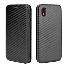 Custodia Portafoglio In Pelle Cover con Supporto L02Z per Samsung Galaxy A01 Core Nero