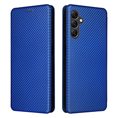 Custodia Portafoglio In Pelle Cover con Supporto L02Z per Samsung Galaxy A14 4G Blu