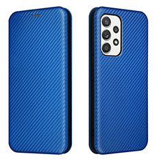 Custodia Portafoglio In Pelle Cover con Supporto L02Z per Samsung Galaxy A53 5G Blu