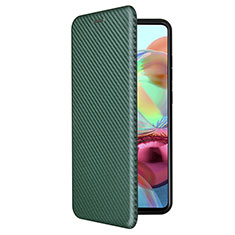 Custodia Portafoglio In Pelle Cover con Supporto L02Z per Samsung Galaxy A72 5G Verde