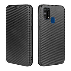 Custodia Portafoglio In Pelle Cover con Supporto L02Z per Samsung Galaxy M31 Prime Edition Nero