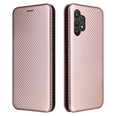 Custodia Portafoglio In Pelle Cover con Supporto L02Z per Samsung Galaxy M32 5G Oro Rosa