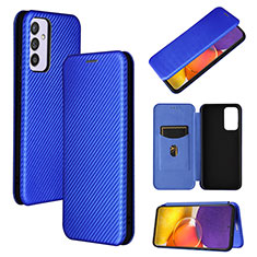 Custodia Portafoglio In Pelle Cover con Supporto L02Z per Samsung Galaxy Quantum2 5G Blu