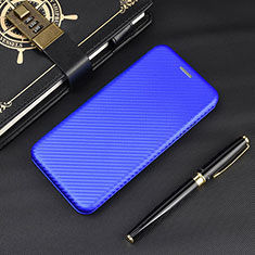 Custodia Portafoglio In Pelle Cover con Supporto L02Z per Xiaomi Redmi 9 Blu