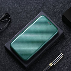 Custodia Portafoglio In Pelle Cover con Supporto L02Z per Xiaomi Redmi Note 9 Verde