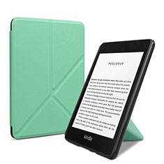 Custodia Portafoglio In Pelle Cover con Supporto L03 per Amazon Kindle 6 inch Verde