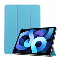 Custodia Portafoglio In Pelle Cover con Supporto L03 per Apple iPad Air 4 10.9 (2020) Cielo Blu