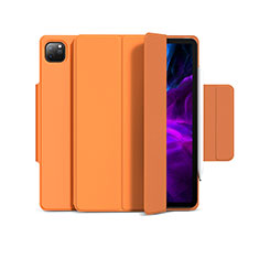 Custodia Portafoglio In Pelle Cover con Supporto L03 per Apple iPad Pro 11 (2021) Arancione