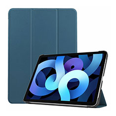 Custodia Portafoglio In Pelle Cover con Supporto L03 per Apple New iPad Air 10.9 (2020) Blu