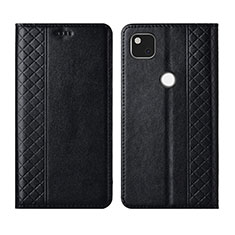 Custodia Portafoglio In Pelle Cover con Supporto L03 per Google Pixel 4a Nero