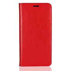 Custodia Portafoglio In Pelle Cover con Supporto L03 per Huawei Enjoy 8 Plus Rosso