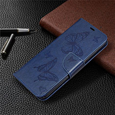 Custodia Portafoglio In Pelle Cover con Supporto L03 per Huawei Honor 9C Blu