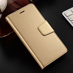 Custodia Portafoglio In Pelle Cover con Supporto L03 per Huawei Honor V10 Lite Oro
