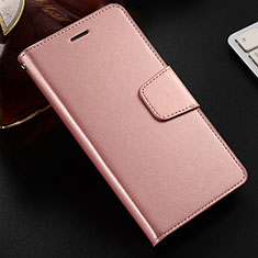 Custodia Portafoglio In Pelle Cover con Supporto L03 per Huawei Honor V10 Lite Oro Rosa