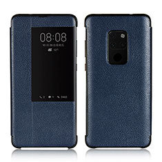 Custodia Portafoglio In Pelle Cover con Supporto L03 per Huawei Mate 20 Blu