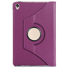 Custodia Portafoglio In Pelle Cover con Supporto L03 per Huawei MediaPad M6 8.4 Viola