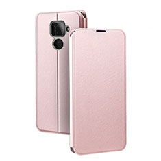 Custodia Portafoglio In Pelle Cover con Supporto L03 per Huawei Nova 5i Pro Oro Rosa