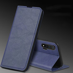 Custodia Portafoglio In Pelle Cover con Supporto L03 per Huawei Nova 6 5G Blu