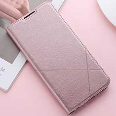 Custodia Portafoglio In Pelle Cover con Supporto L03 per Huawei P Smart (2019) Oro Rosa
