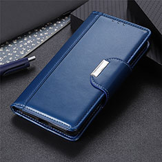Custodia Portafoglio In Pelle Cover con Supporto L03 per Huawei Y5p Blu