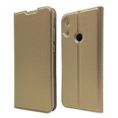 Custodia Portafoglio In Pelle Cover con Supporto L03 per Huawei Y6s Oro