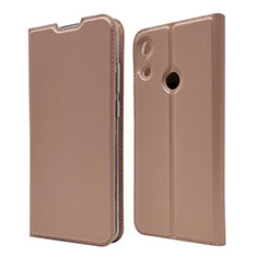 Custodia Portafoglio In Pelle Cover con Supporto L03 per Huawei Y6s Oro Rosa
