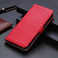 Custodia Portafoglio In Pelle Cover con Supporto L03 per Motorola Moto G9 Plus Rosso