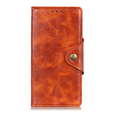 Custodia Portafoglio In Pelle Cover con Supporto L03 per OnePlus 7T Pro Arancione